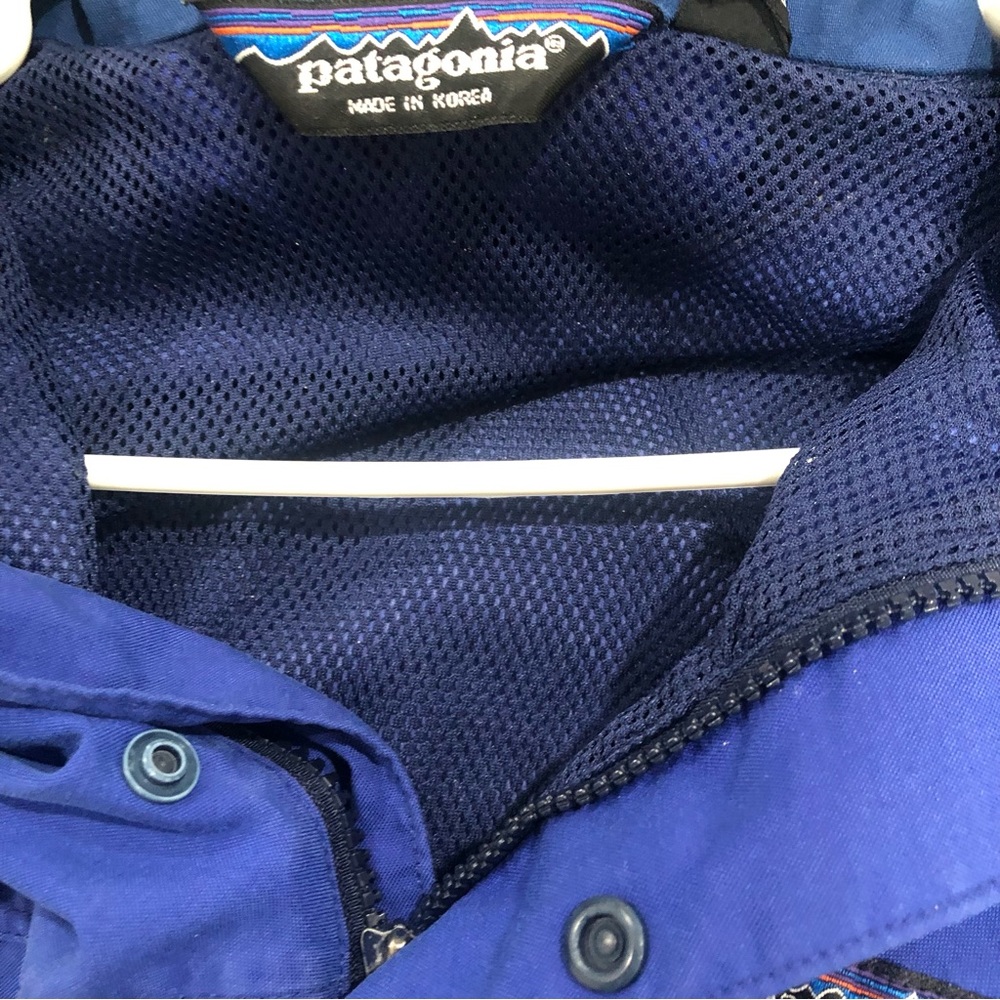 PATAGONIA MEN’S VTG BLUE PURPLE ZIP UP JACKET PACK AWSY HOODIE SMALL - Picture 15 of 16